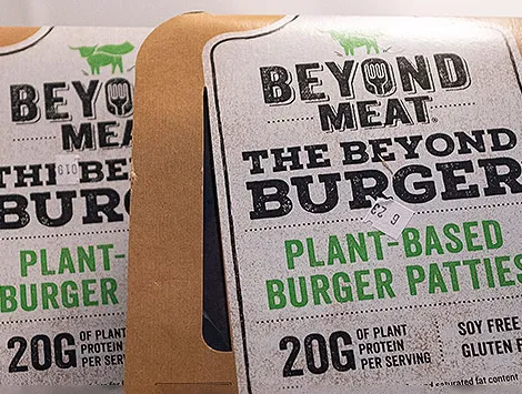 Packaging of Beyond Meat
