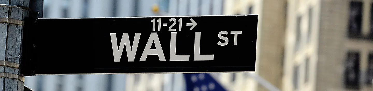 Wall street sign
