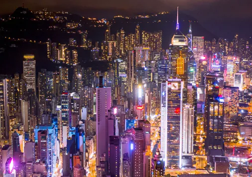 hong kong at night